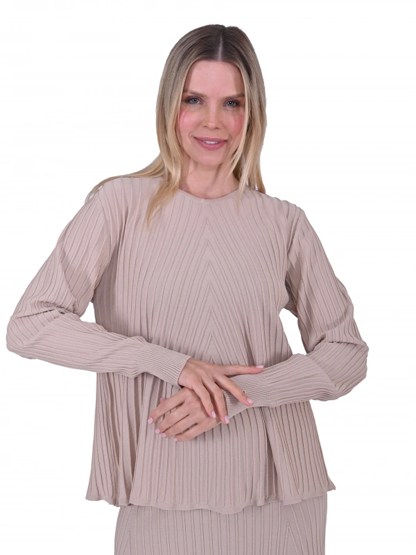 İNVEE 6985 Fondöten Triko Tunik