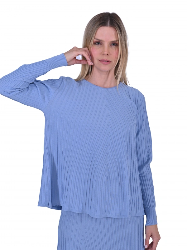 İNVEE 6985 Mavi Triko Tunik