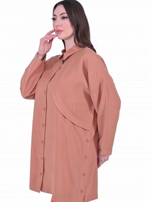 İNVEE 7053 Kiremit Gömlek