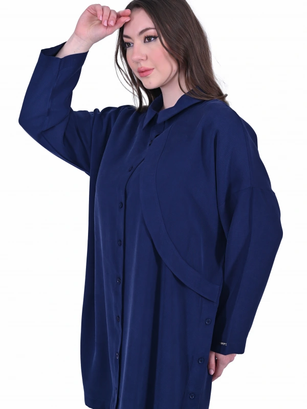 İNVEE 7053 Lacivert Gömlek