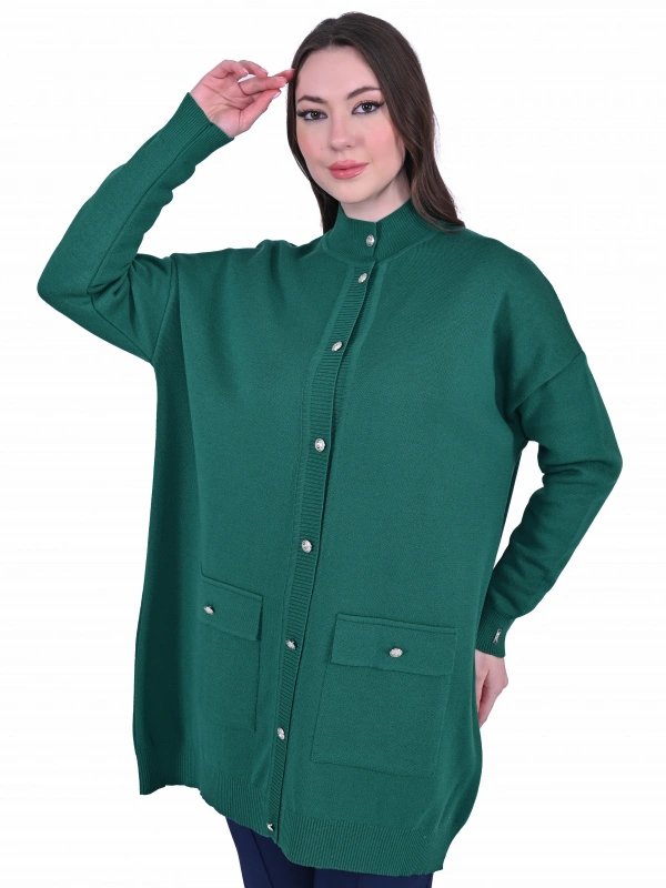 İNVEE 7070 Yün Karışımlı Triko Hırka - Benetton