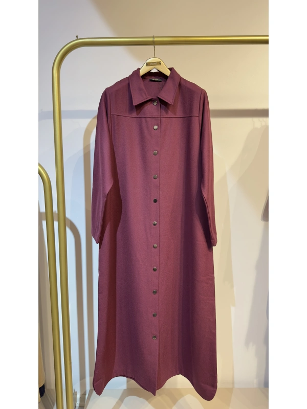 İNVEE Keçe Pardesü - Bordo