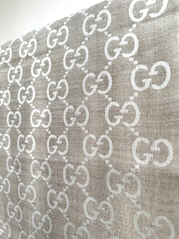 A Kalite Yün İpek Şal - Bej