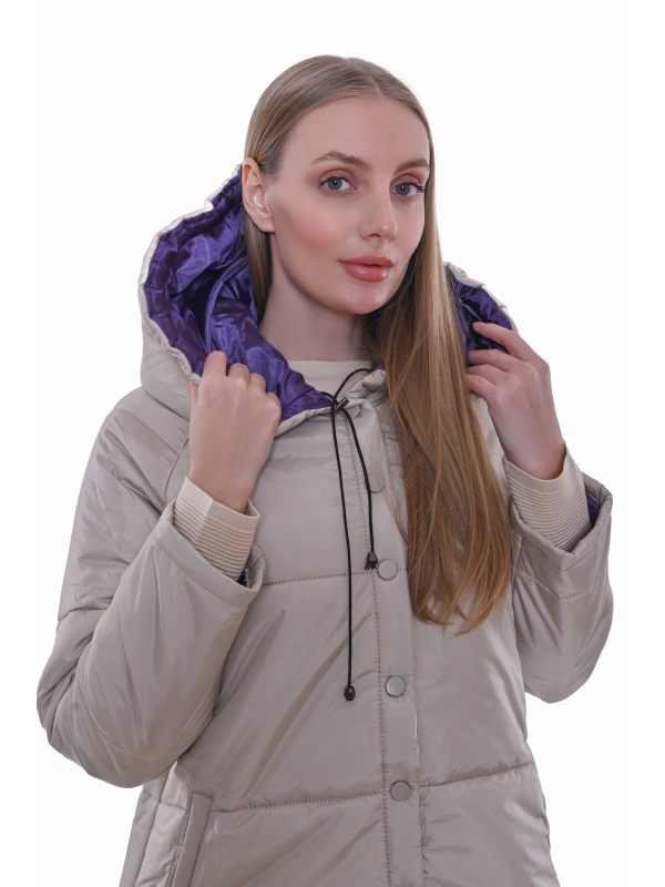 İNVEE 6681 Şişme Mont - Bej