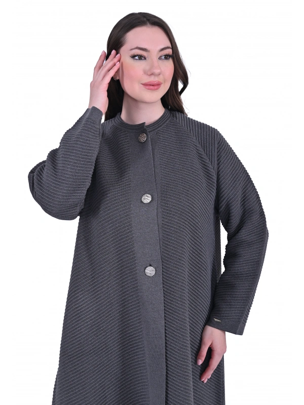 İNVEE 6866 Yün Karışımlı Antrasit Kap