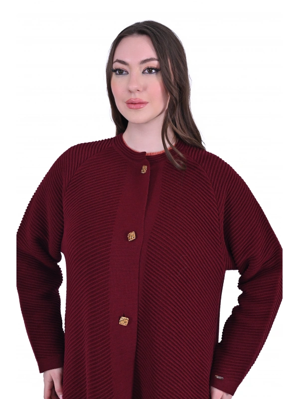 İNVEE 6866 Yün Karışımlı Bordo Kap