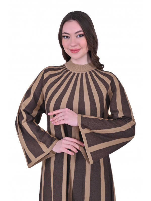 İNVEE 6889 Kahverengi Yün Ebise