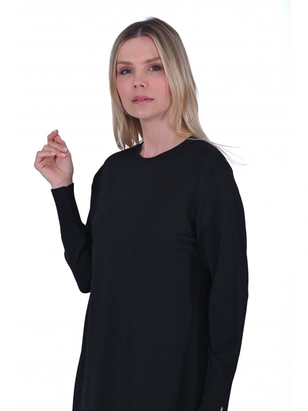 İNVEE Siyah Triko Elbise