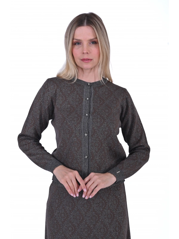 İNVEE 6951 Yün Karışımlı Triko Takım - Vizon