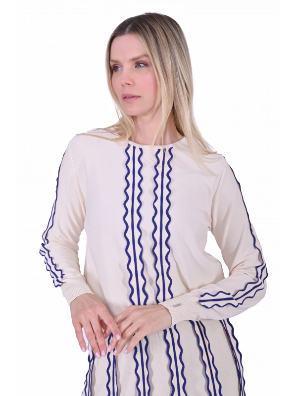 İNVEE 6992 Triko Takım - Bej