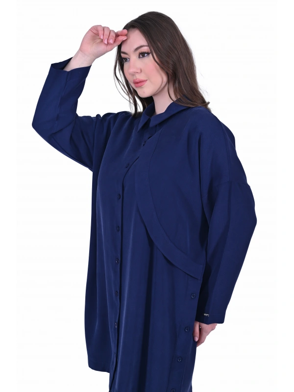 İNVEE 7053 Lacivert Gömlek