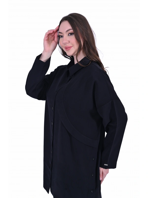 İNVEE 7053 Siyah Gömlek