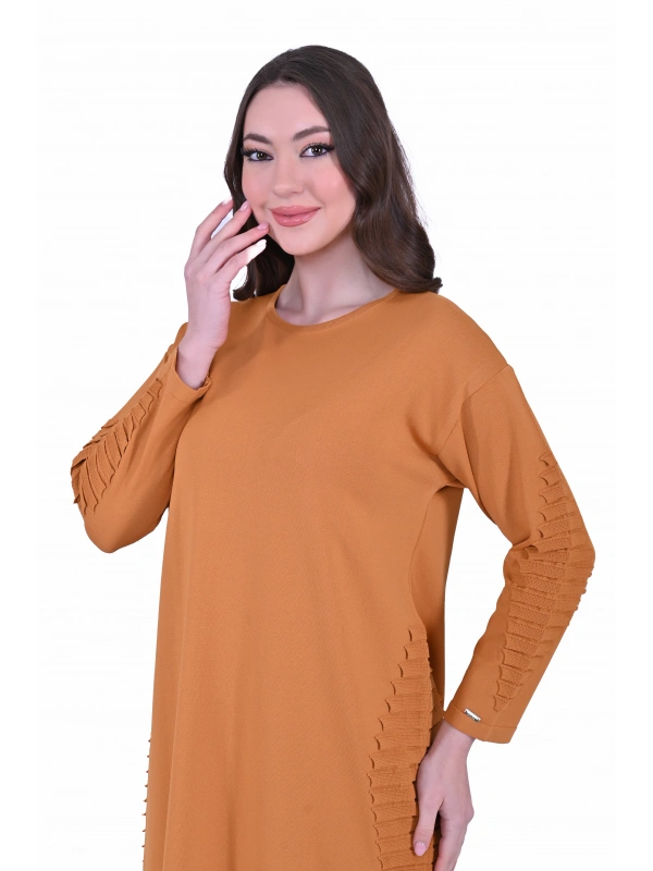 İNVEE 7060 Koral Triko Elbise