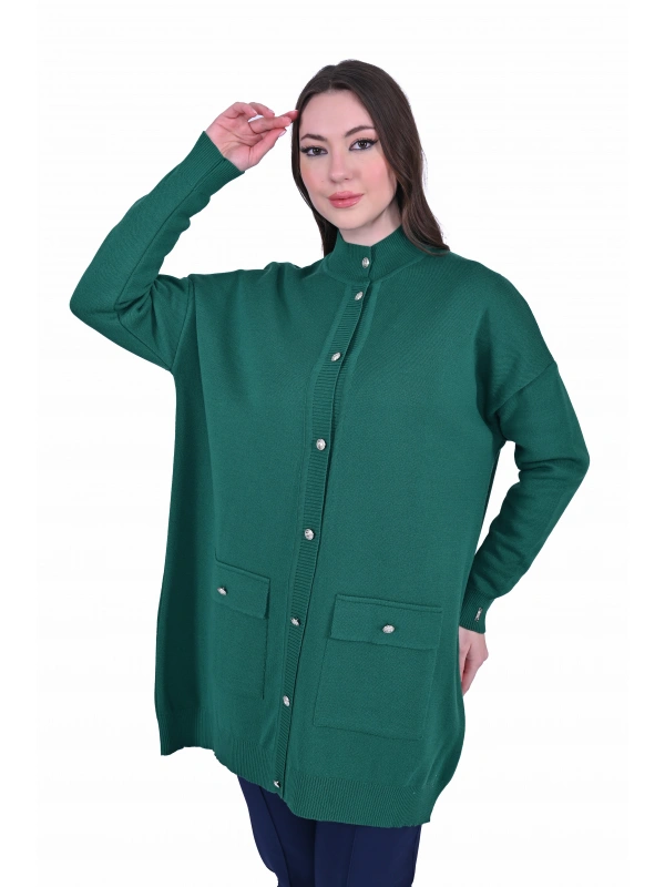 İNVEE 7070 Yün Karışımlı Triko Hırka - Benetton