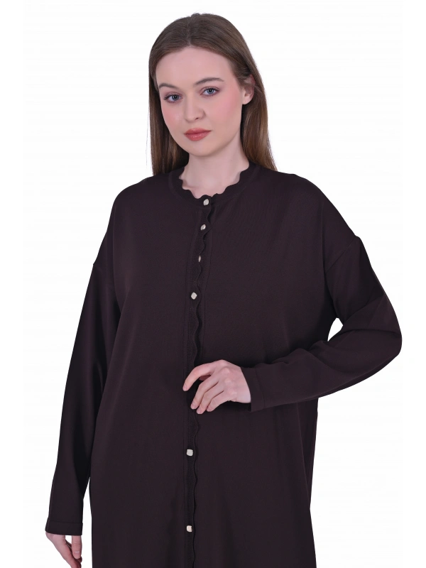 İNVEE Triko Hırka - Kahve