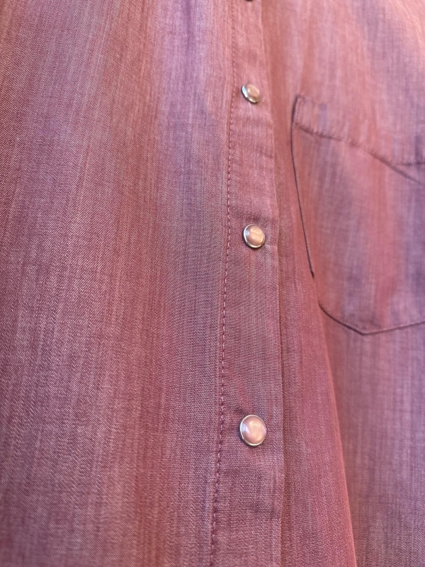 İNVEE İnce Denim Gömlek - Açık Bordo