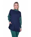 İNVEE 6862 Lacivert Triko Tunik