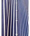 İNVEE Çizgili Pamuk Gömlek - Lacivert