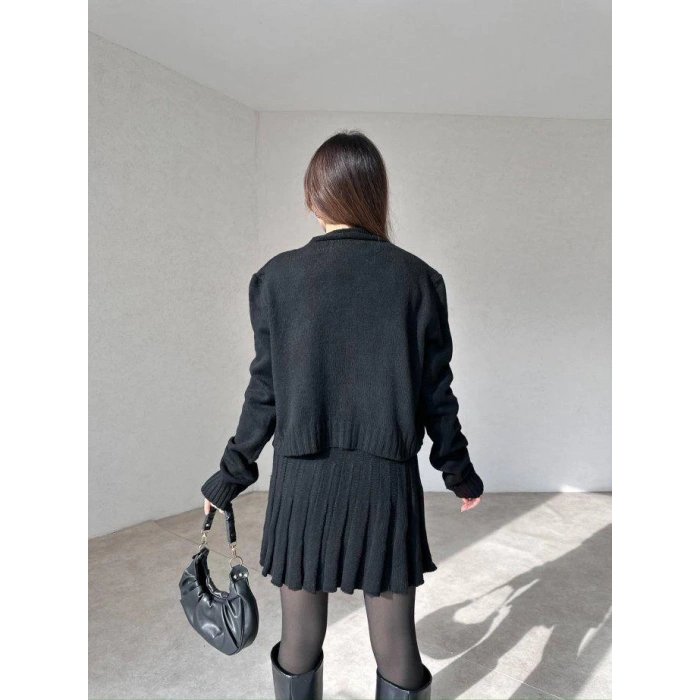 3LÜ SİYAH TRİKO TAKIM