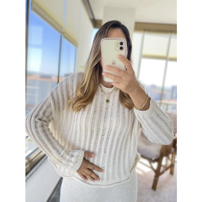 AJURLU BEJ RENK KAZAK