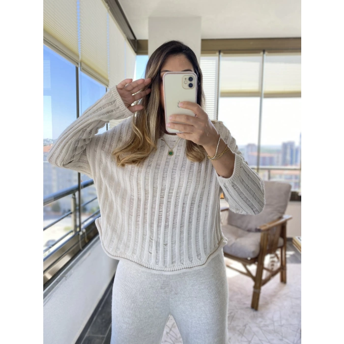 AJURLU BEJ RENK KAZAK