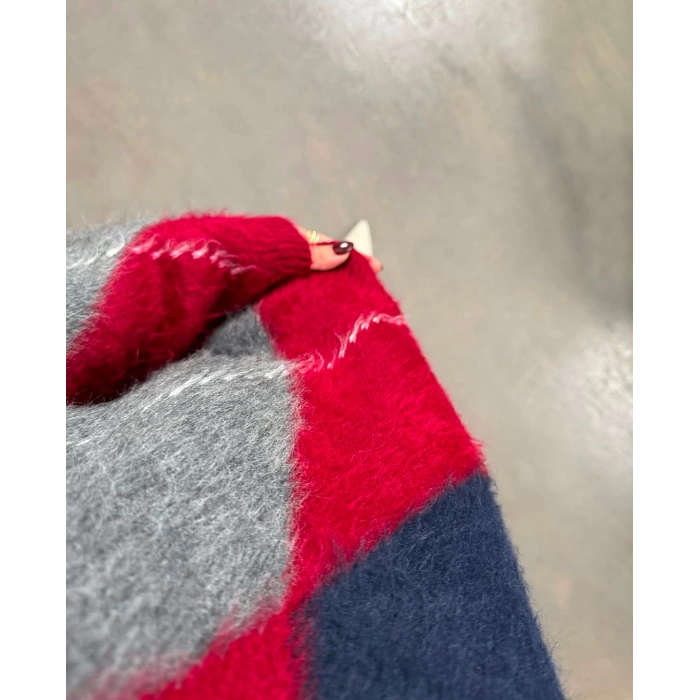 BAKLAVA DESEN PREMİUM SAKALLI KAZAK