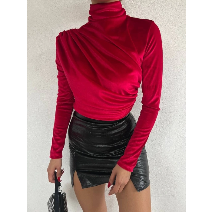 DRAPELİ KADİFE BADİ