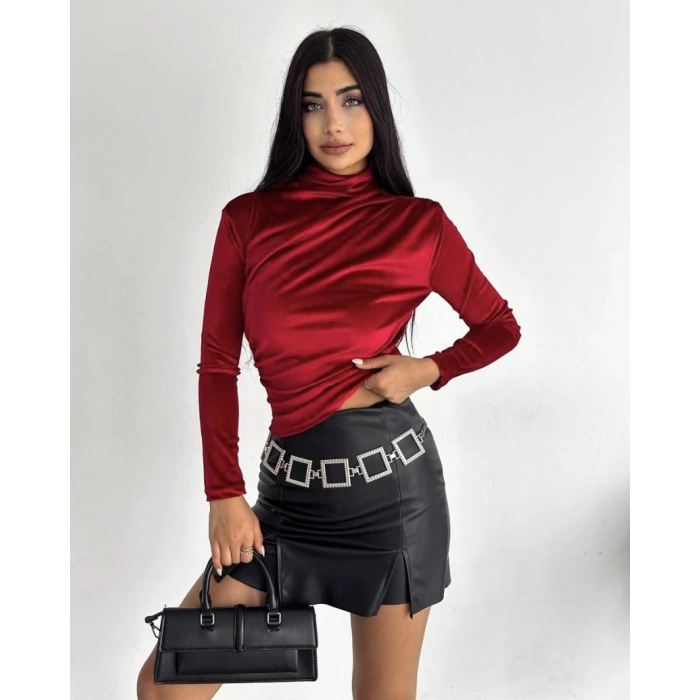 DRAPELİ KADİFE BADİ