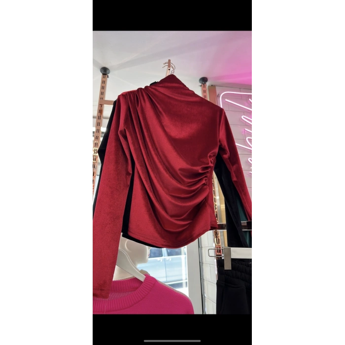 DRAPELİ KADİFE BADİ