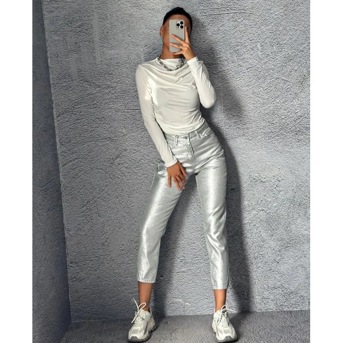 GÜMÜŞ RENK PANTOLON