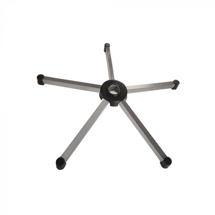 Zentra Ofis Koltuğu Yedek Parça Çekme Metalik Gri Boyalı Ayak 70Lik+5Li Tekerlek Seti