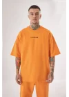 Erkek Heist Money Pamuklu Oversize Electric Orange Tişört