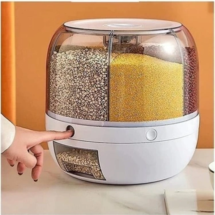  360° Dönebilen Kuru Gıda ve Bakliyat Organizeri