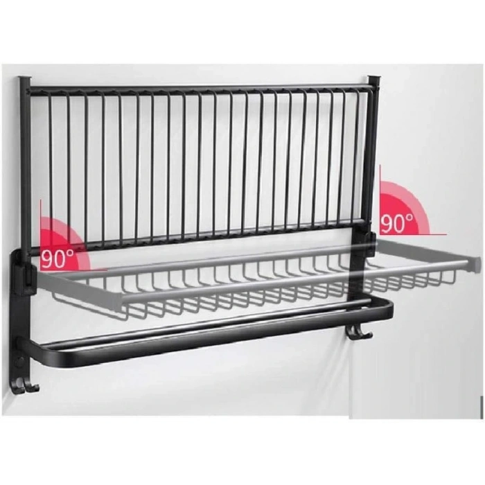 Katlanabilir Duvar Tipi Çok Amaçlı Askılık ve Raf