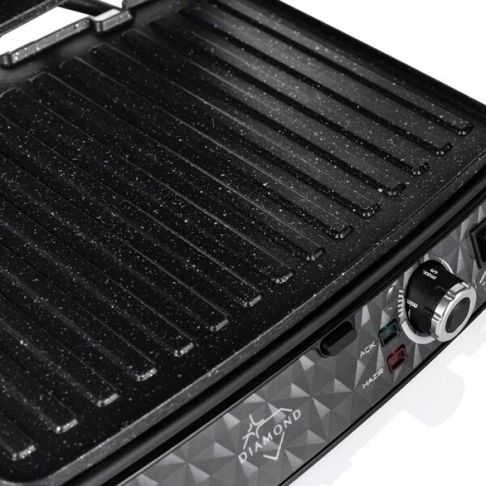 ARNICA Diamond Granit Izgaralı Tost Makinesi - Inox/Rose/Siyah