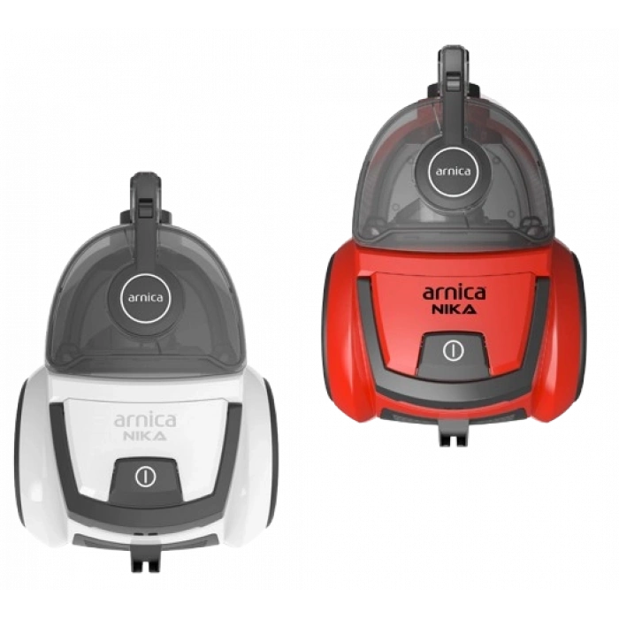 ARNICA Nika Toz Torbasız Elektrikli Süpürge - Beyaz/Kırmızı