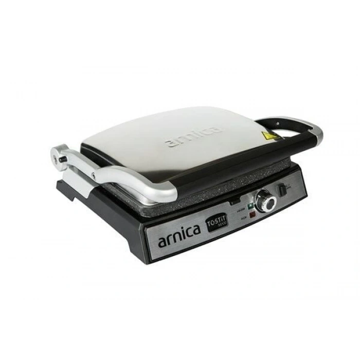 ARNICA Tostit Maxi Granit Izgaralı Tost Makinesi - Inox / Rose