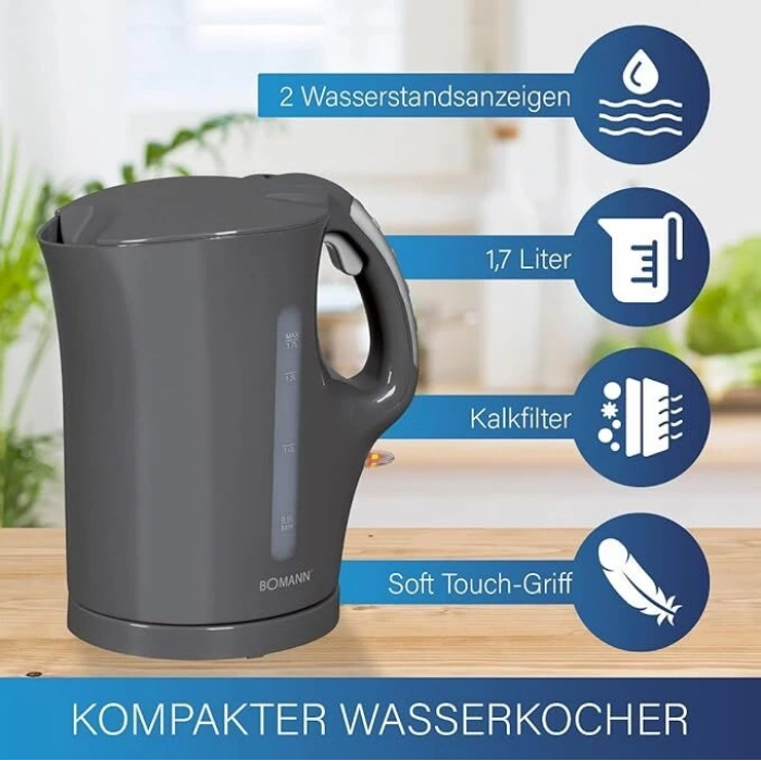 BOMANN 1,7L - 2200W Su Isıtıcısı / Kettle