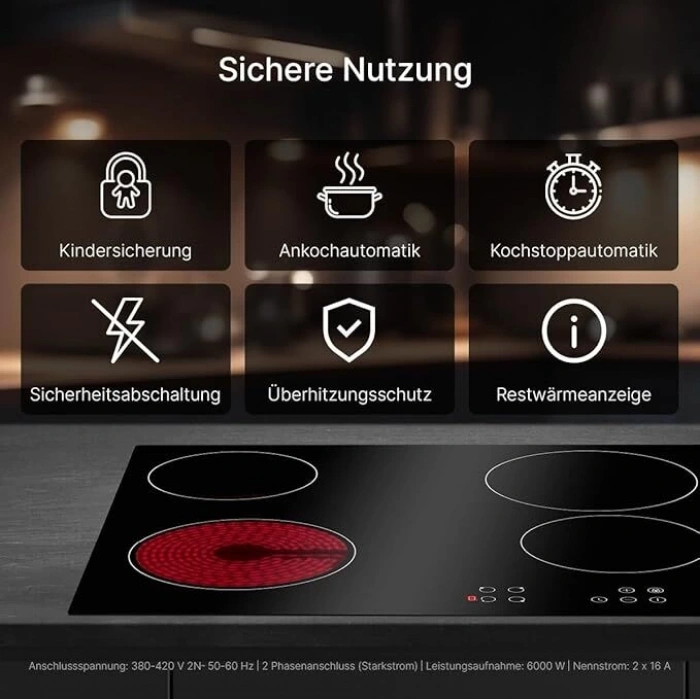 BOMANN Ankastre Cam-Seramik Ocak