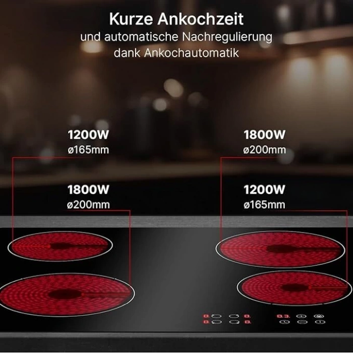 BOMANN Ankastre Cam-Seramik Ocak