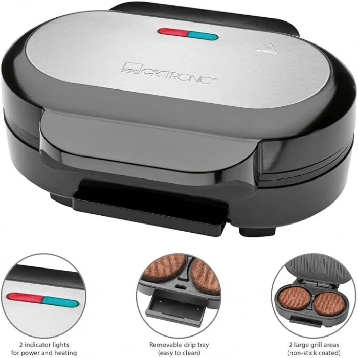 CLATRONIC Hamburger Makinesi (1000 W)