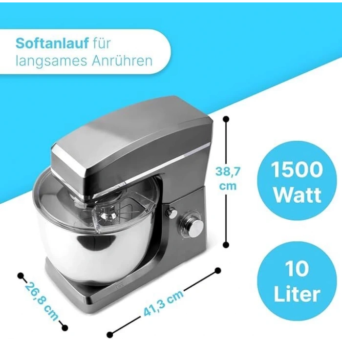 CLATRONIC Hamur Yoğurma Makinesi (10L, 1500W)