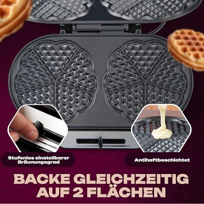 CLATRONIC Waffle Makinesi (İkili)