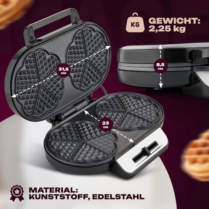 CLATRONIC Waffle Makinesi (İkili)