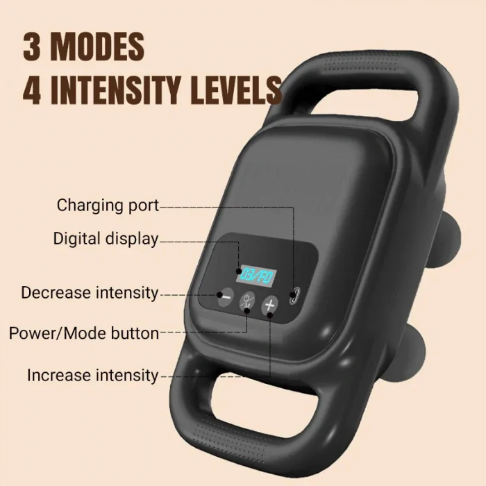 Doku ve Kas Gevşetici Darbeli Masaj Aleti