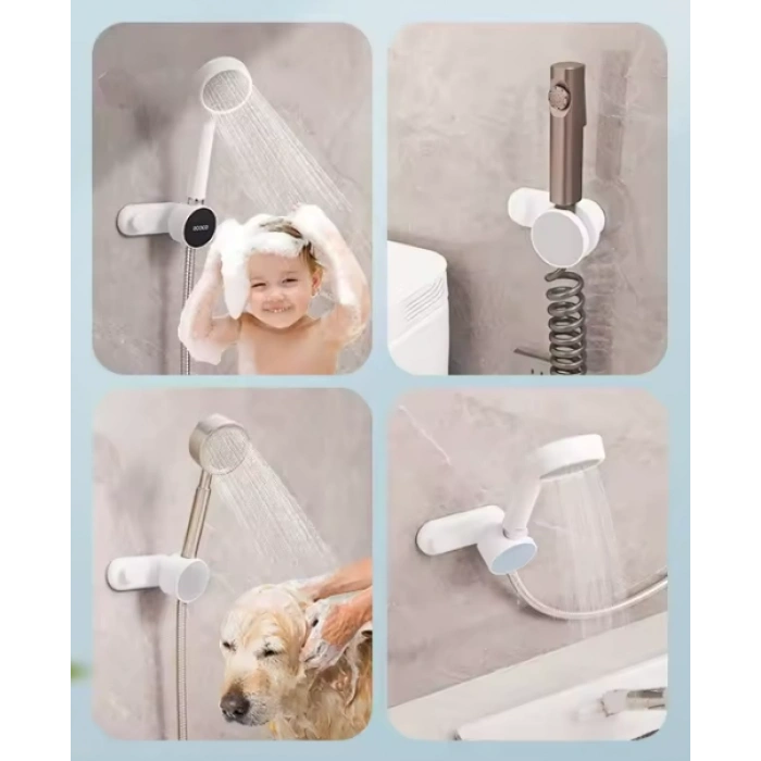 ECOCO Ayarlanabilir Duş Başlığı Tutucu | Duvar Tipi Banyo Askısı