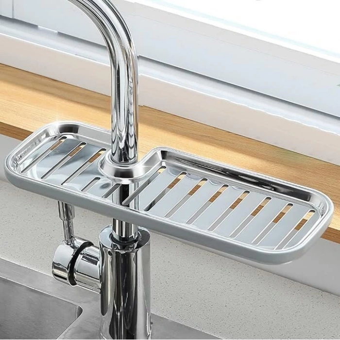 ECOCO Ayarlanabilir Lavabo Süngerlik ve Drenaj Rafı | Mutfak & Banyo Kullanımı İçin