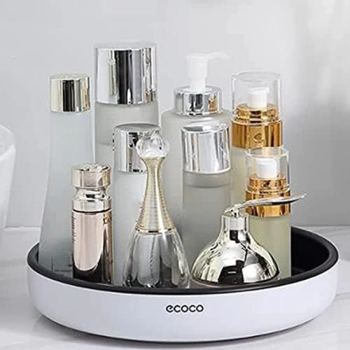 ECOCO Döner Organizer | Çok Amaçlı Saklama ve Düzenleme Tepsisi | 25cm Çap