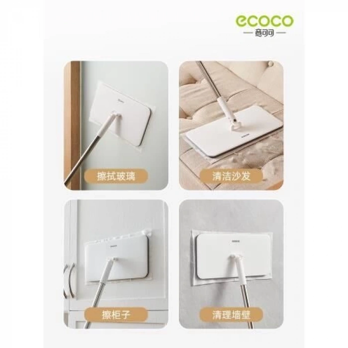 ECOCO Pratik Mop – Kuru ve Islak Bezli