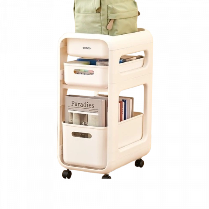 ECOCO Tekerlekli Çok Katlı Çantalık ve Raf